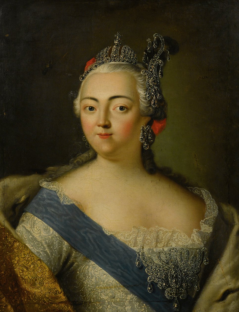 Venäjän keisarinna Elisabetin muotokuva 1709-1762. tekijältä Unbekannt