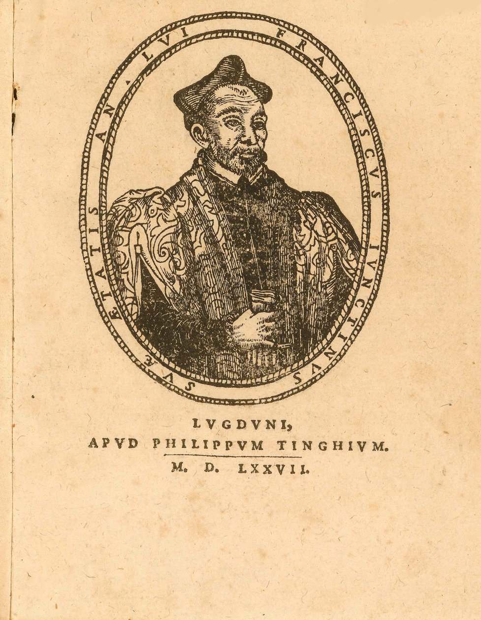 Francesco Giuntinin muotokuva 1523-1590, 1577. tekijältä Unbekannt
