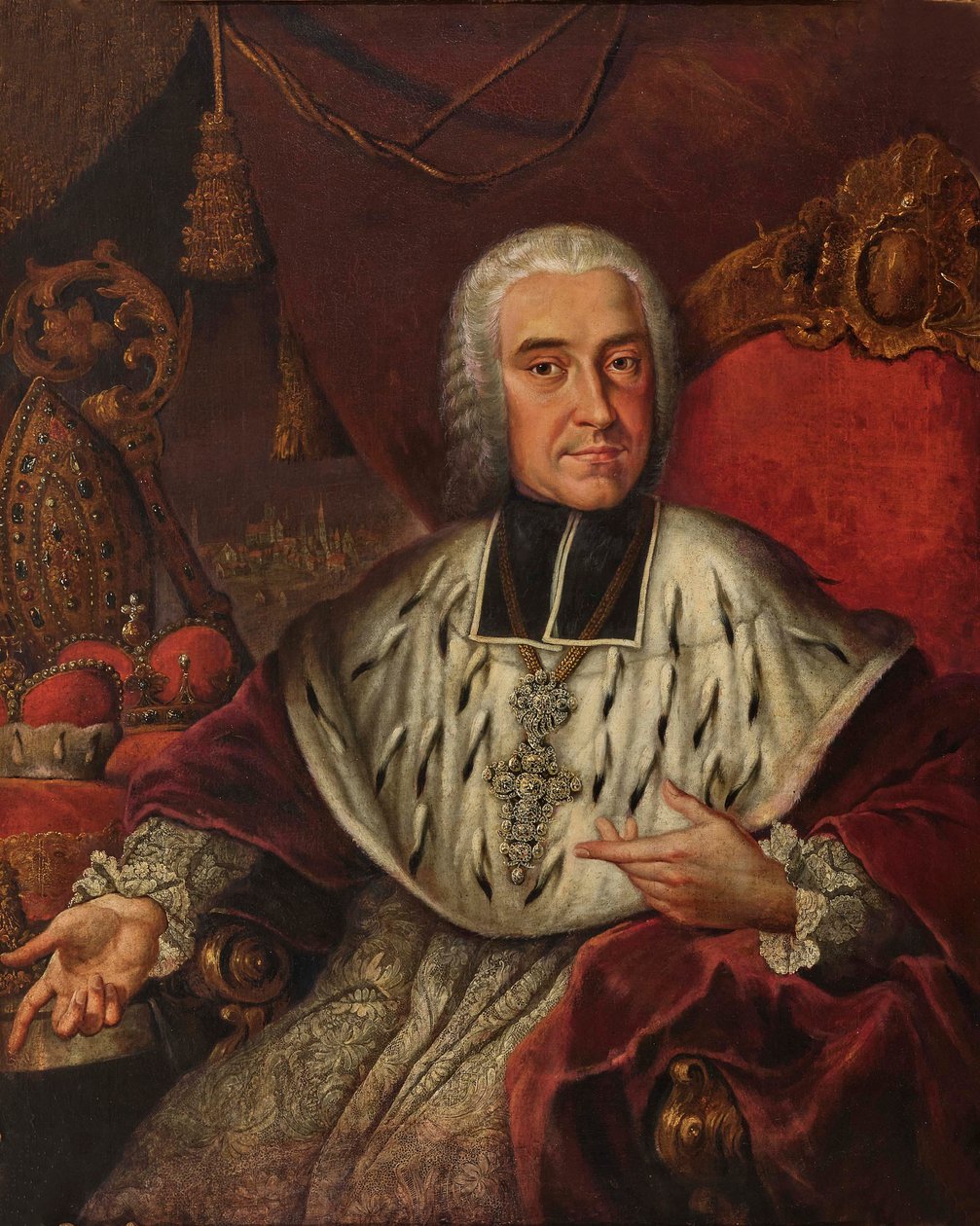Francis Ludvig Pfalz-Neuburgilaisen muotokuva 1664-1732, 1700-luvun ensimmäinen kolmannes. tekijältä Unbekannt