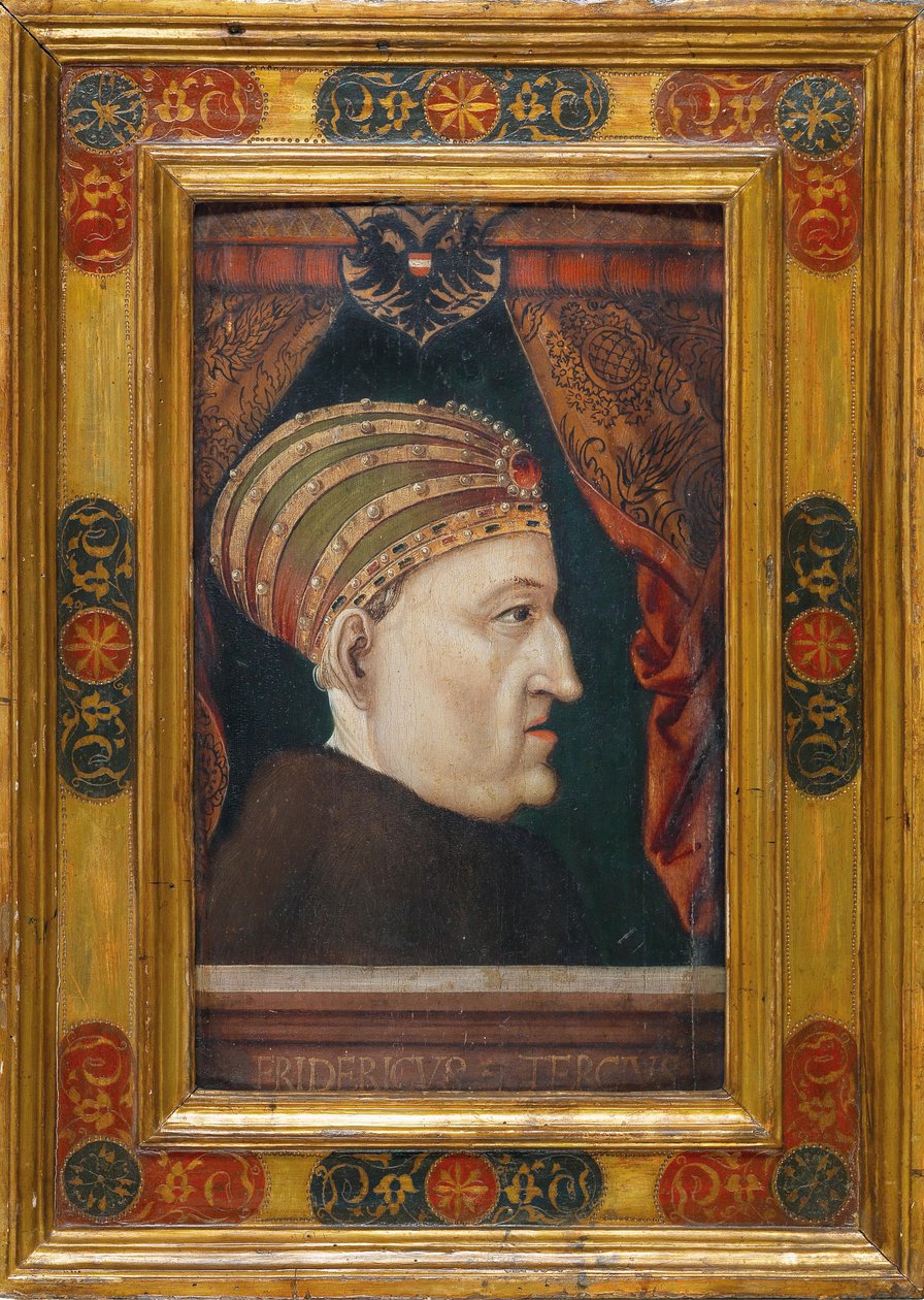 Portrait of Frederick III 1415-1493, Pyhän Rooman keisari, 1552. tekijältä Unbekannt