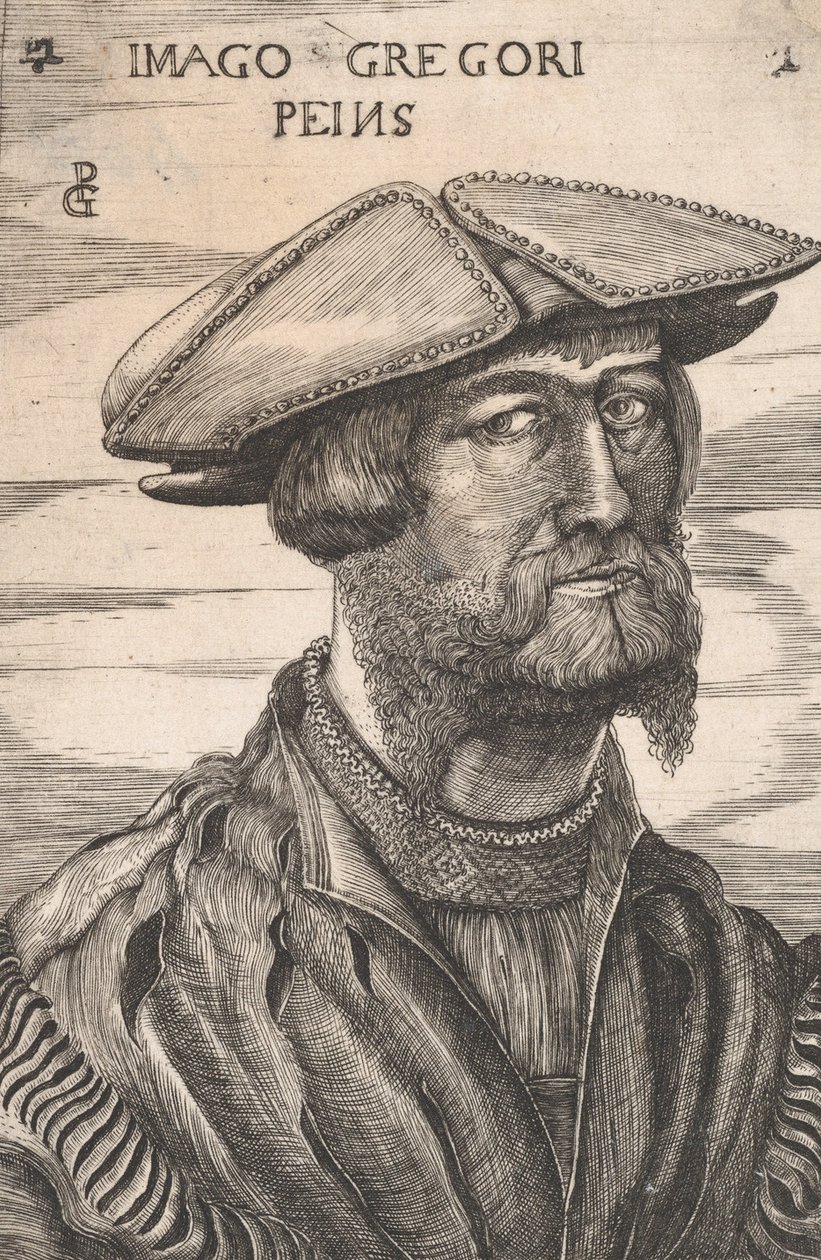 Georg Pencz Imago Gregori Peinsin muotokuva. tekijältä Unbekannt