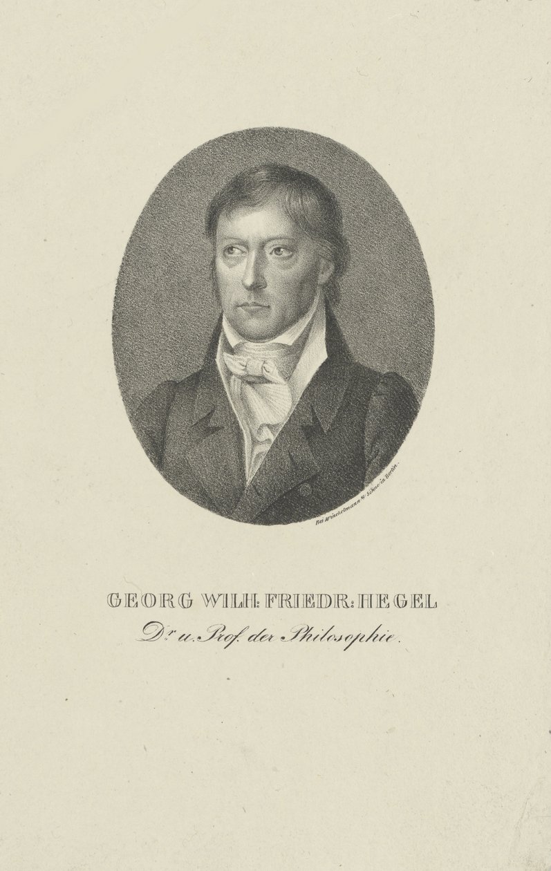 Georg Wilhelm Friedrich Hegelin muotokuva 1770-1831. tekijältä Unbekannt