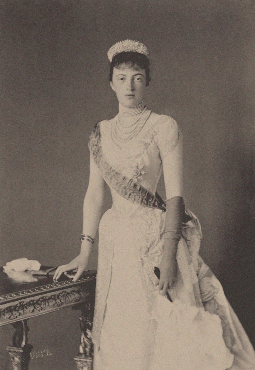 Venäjän suurherttuatar Anastasia Mihailovnan muotokuva 1860-1922, 1889. tekijältä Unbekannt