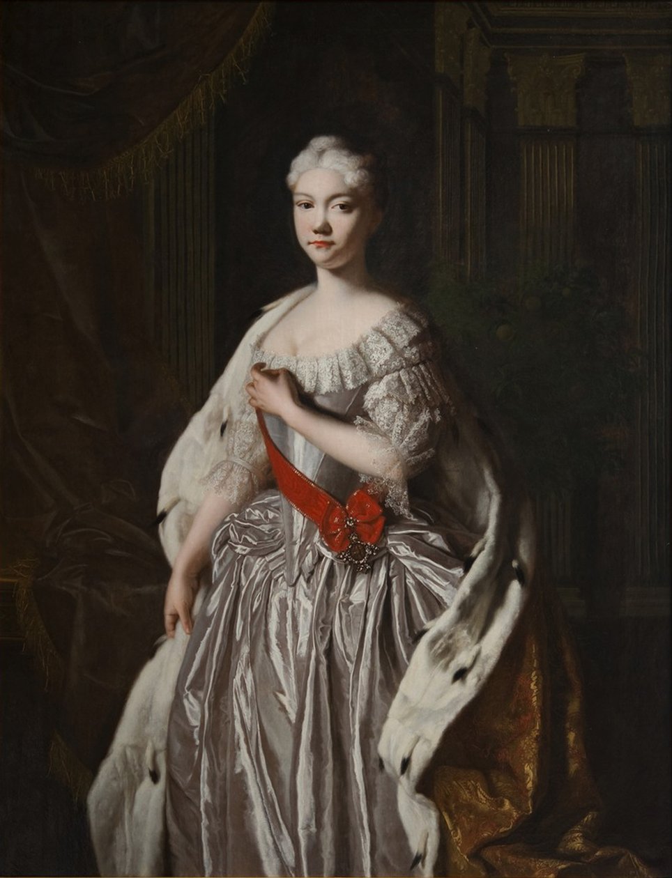 Venäjän suurherttuatar Natalja Aleksejevnan muotokuva 17141728, 1720-luvun loppu tekijältä Unbekannt