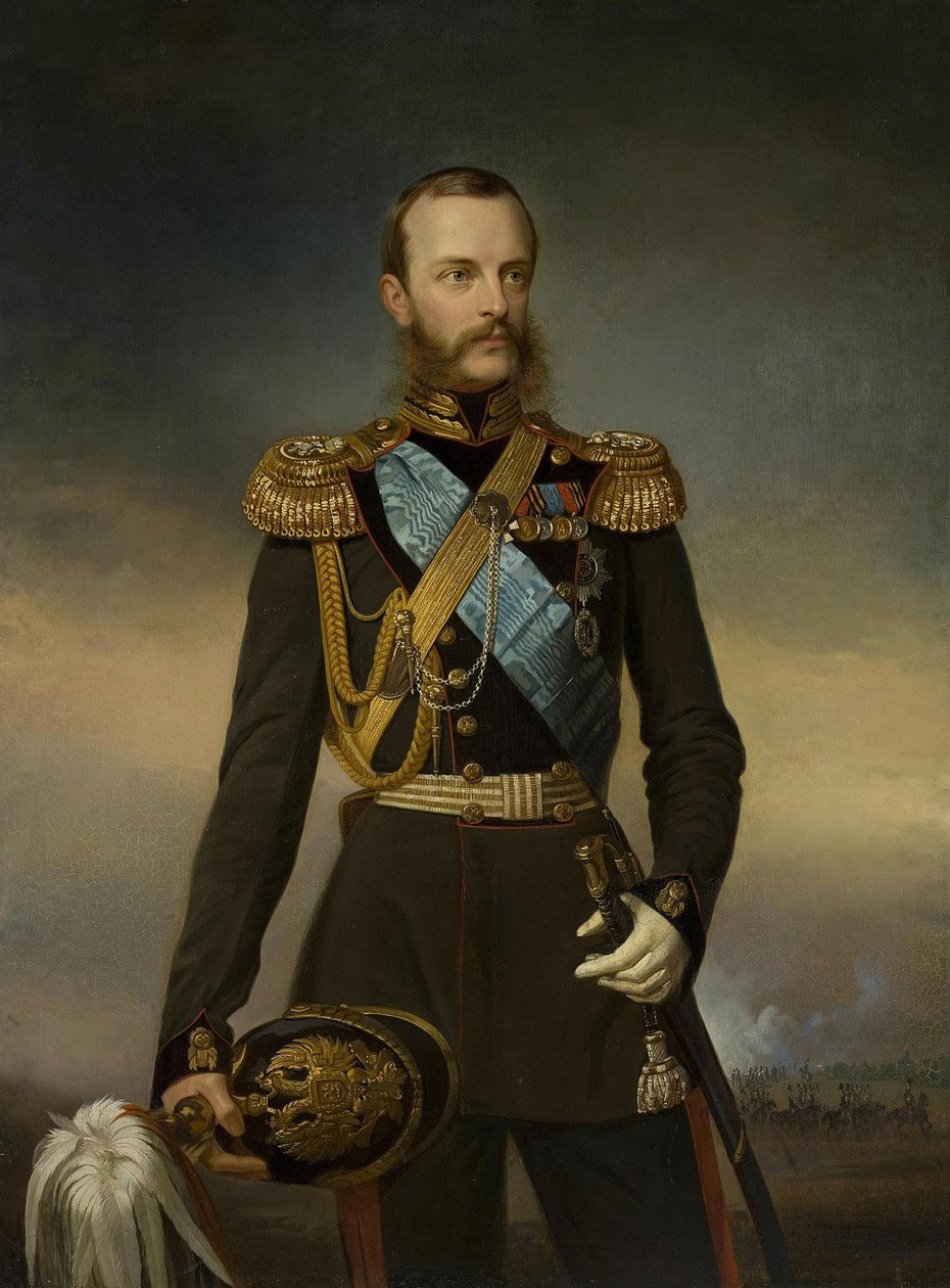 Venäjän suurherttua Mikael Nikolajevitšin muotokuva 1832-1909, 1860-luvun alku tekijältä Unbekannt