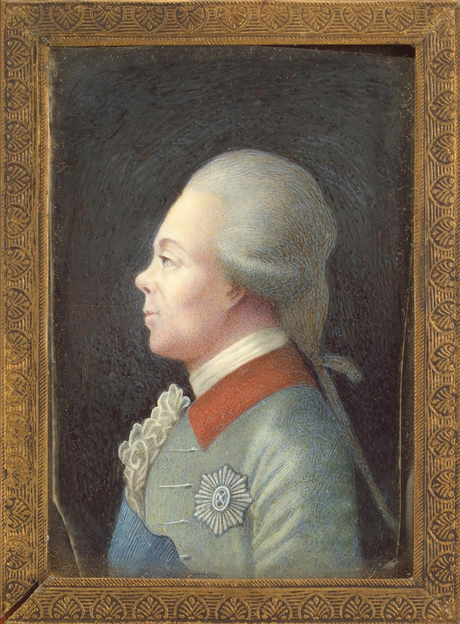 Suurruhtinas Pavel Petrovichin muotokuva 1754-1801, 1780-luku tekijältä Unbekannt