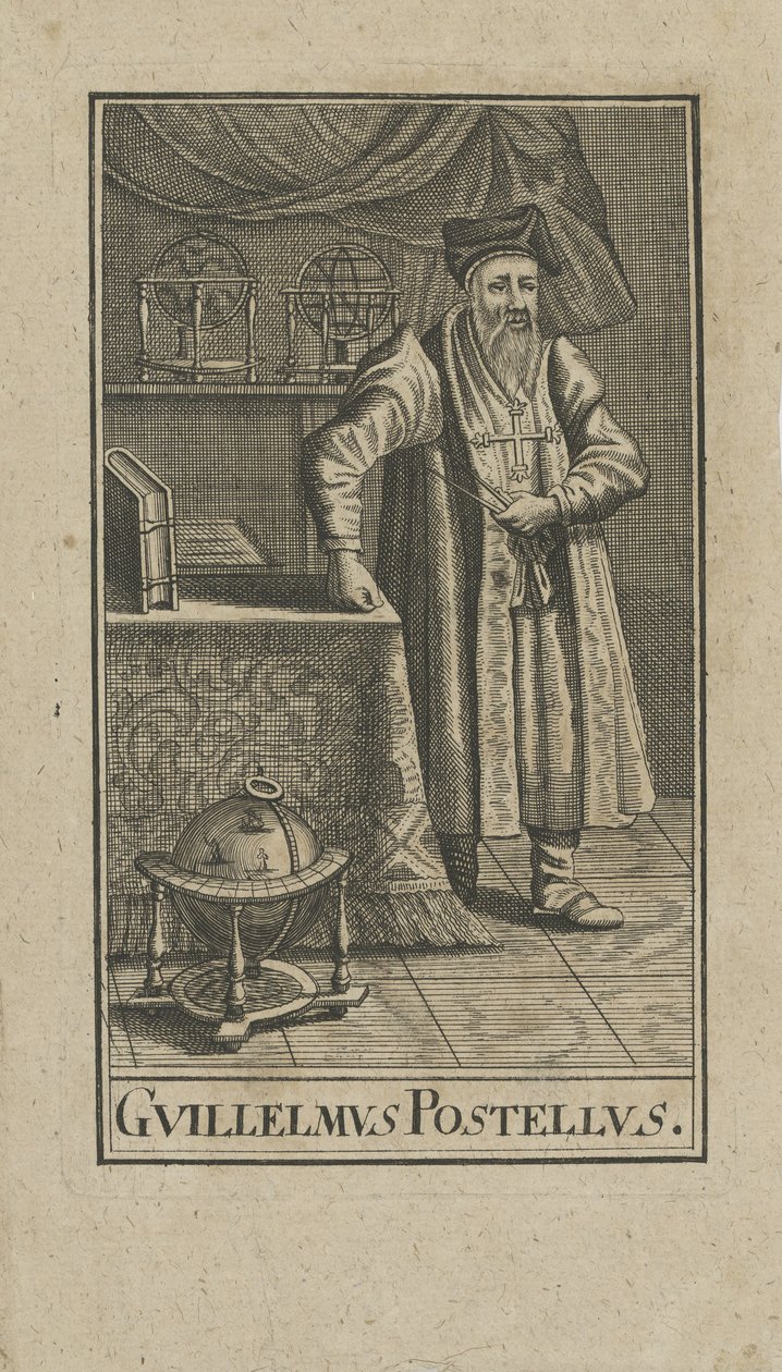 Guillaume Postelin muotokuva 1510-1581, ennen vuotta 1740. tekijältä Unbekannt