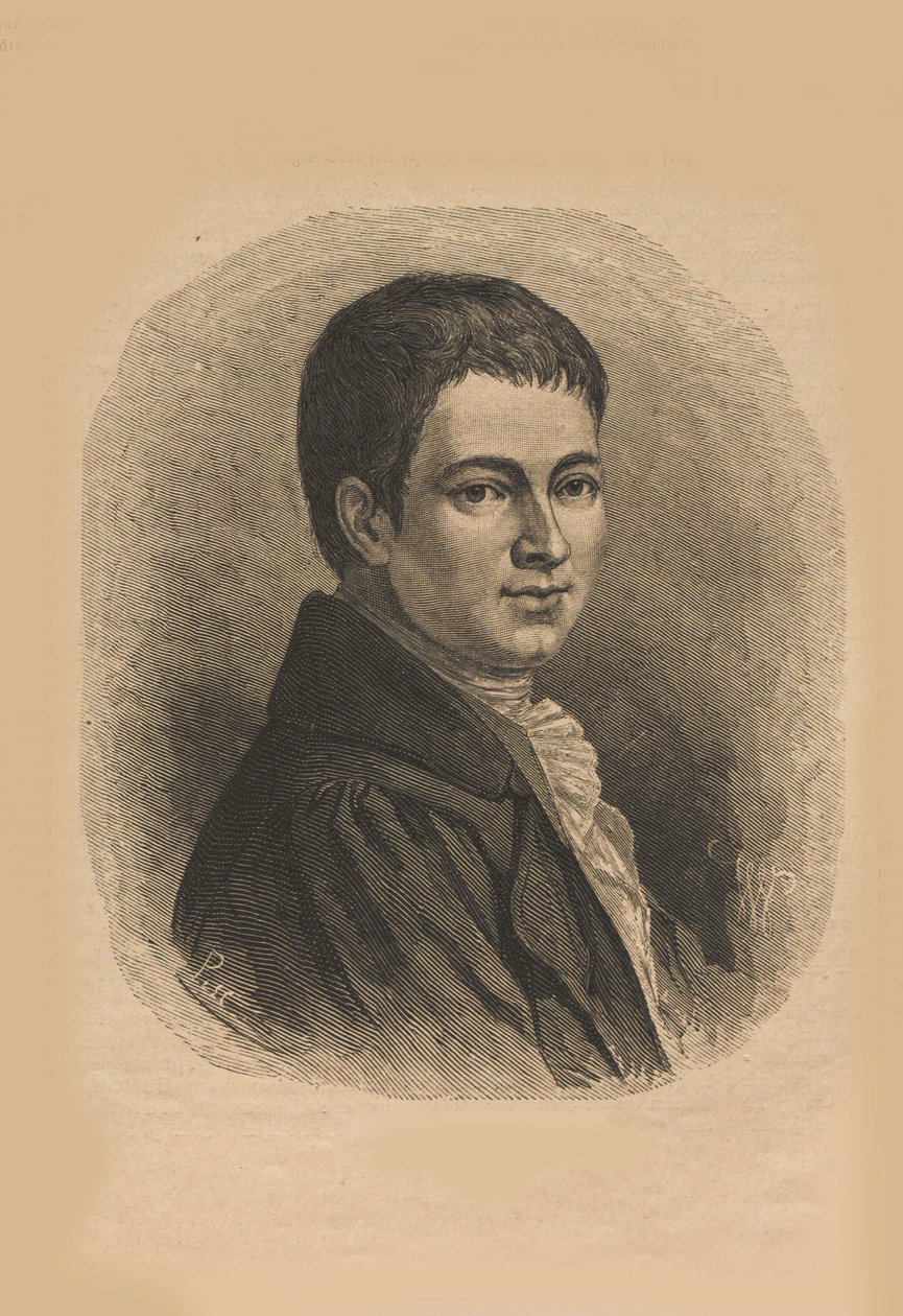 Heinrich von Kleistin muotokuva 1777-1811, 1876. tekijältä Unbekannt