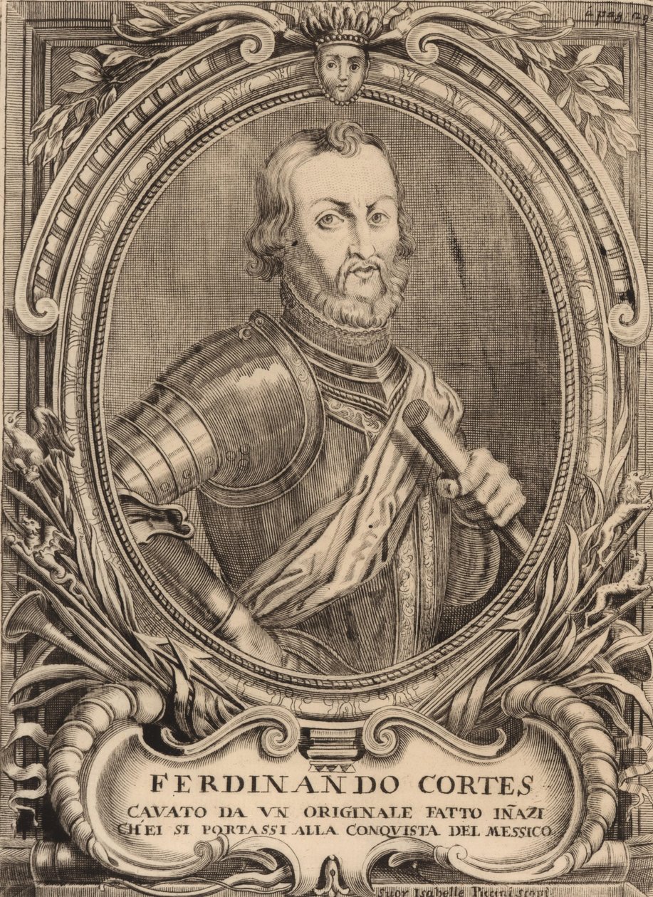 Hernan Cortesin muotokuva 1485-1547. tekijältä Unbekannt