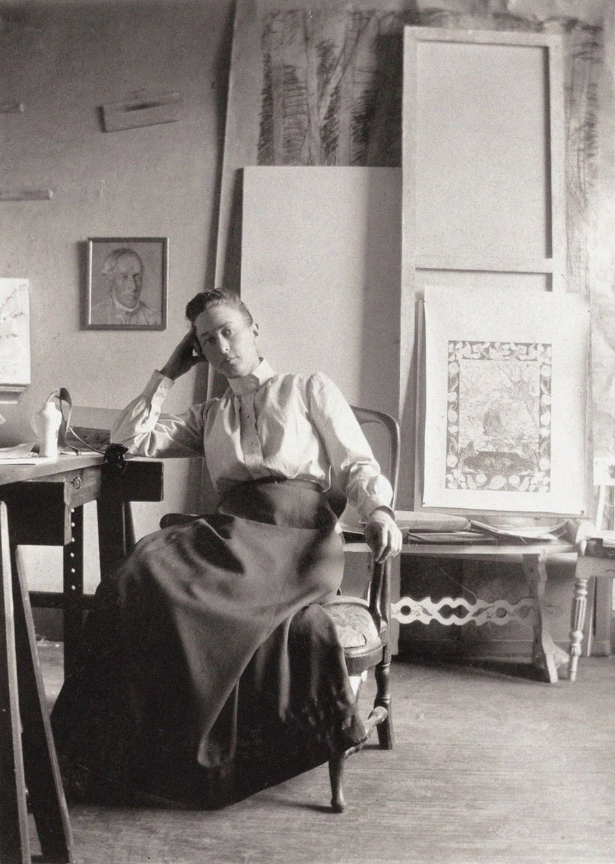 Hilma af Klingtin muotokuva 1862-1944, n. 1900 tekijältä Unbekannt