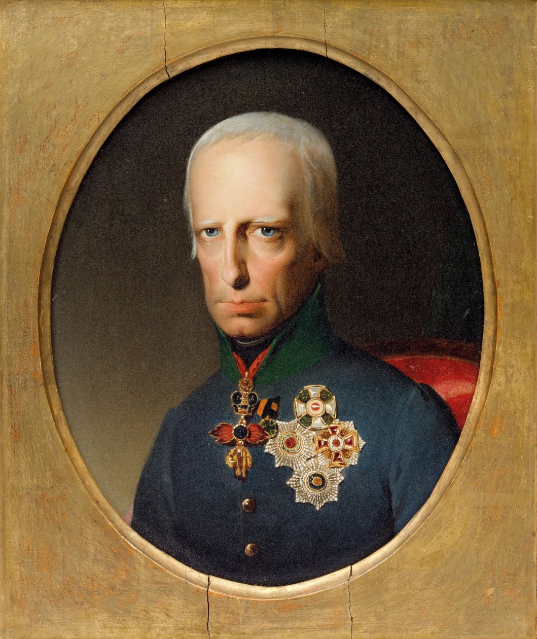 Pyhän Rooman keisarin Francis II:n muotokuva 1768-1835, n. 1830. tekijältä Unbekannt