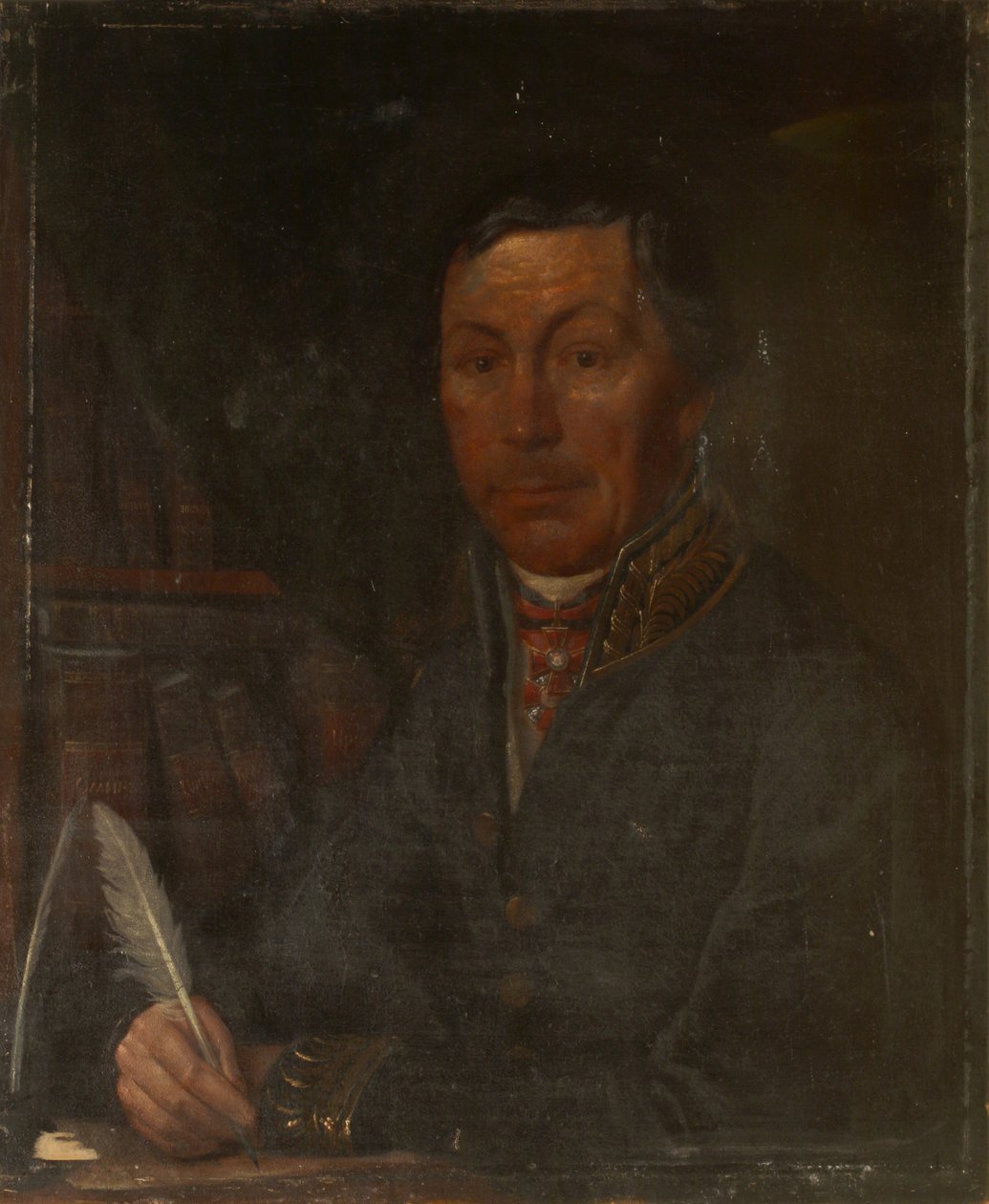 Ivan Ivanovich Martynovin muotokuva 1777-1807, 1800-luku tekijältä Unbekannt