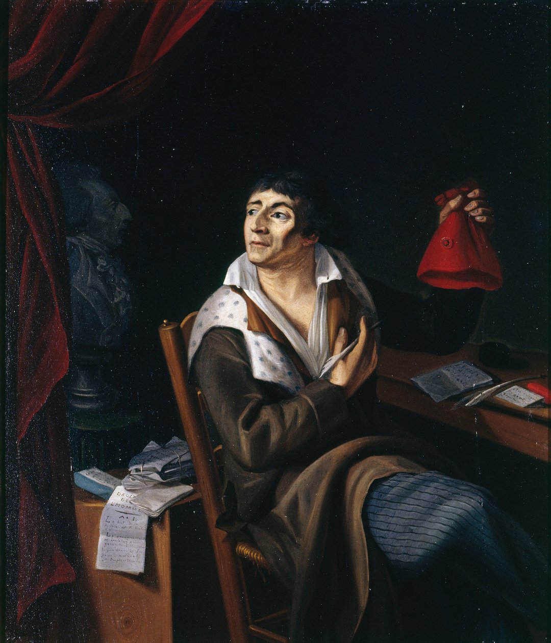 Jean-Paul Maratin muotokuva 1743-1793, n. 1793. tekijältä Unbekannt