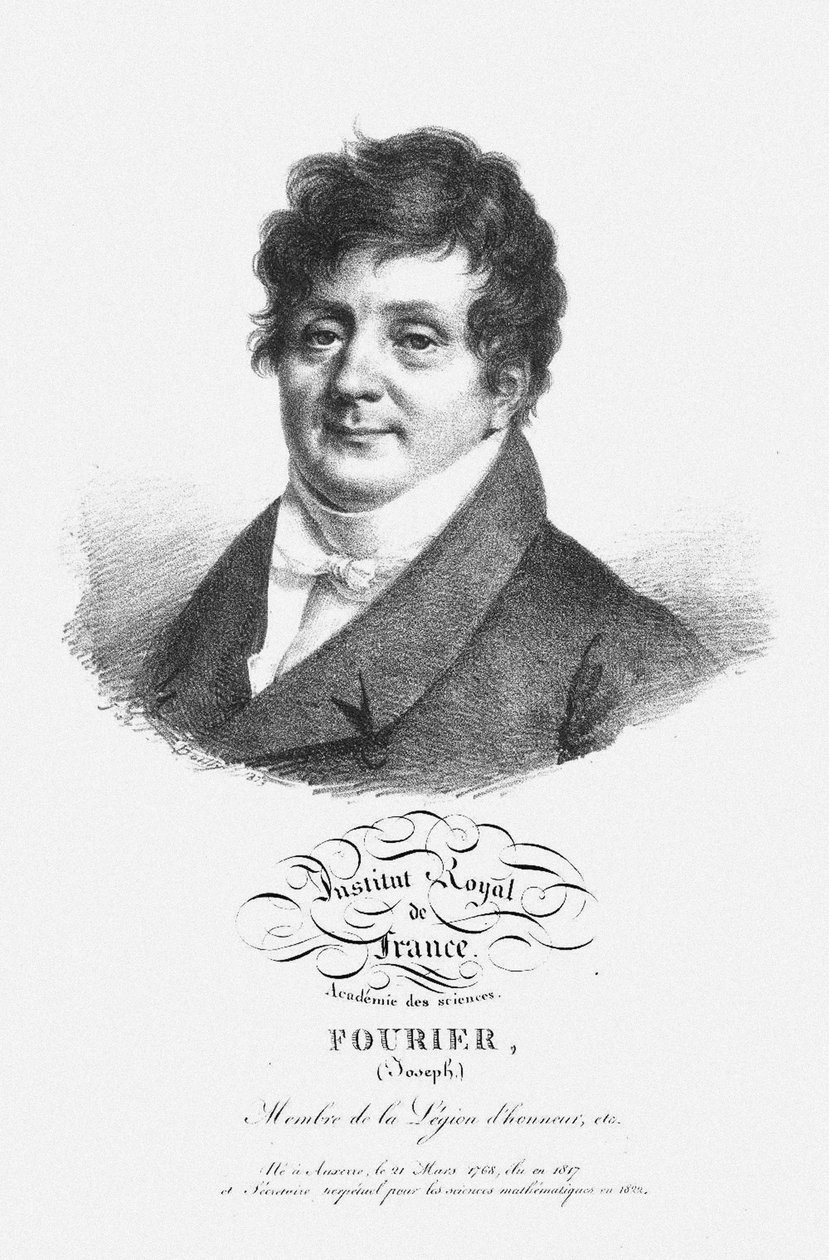 Jean Baptiste Joseph Fourierin muotokuva 1768-1830 tekijältä Unbekannt
