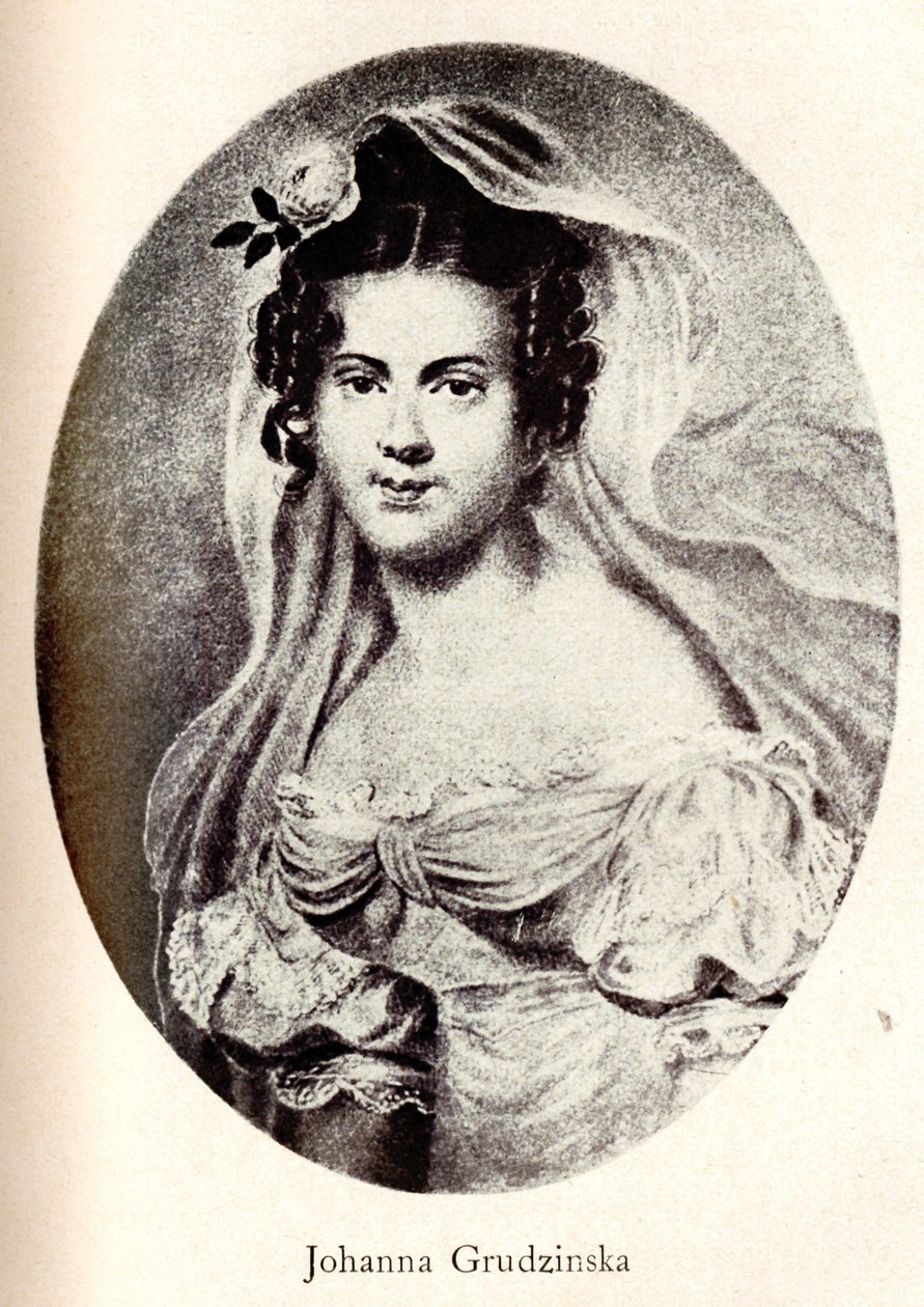 Joanna Grudzinskan muotokuva, 1800-luvun alku. tekijältä Unbekannt