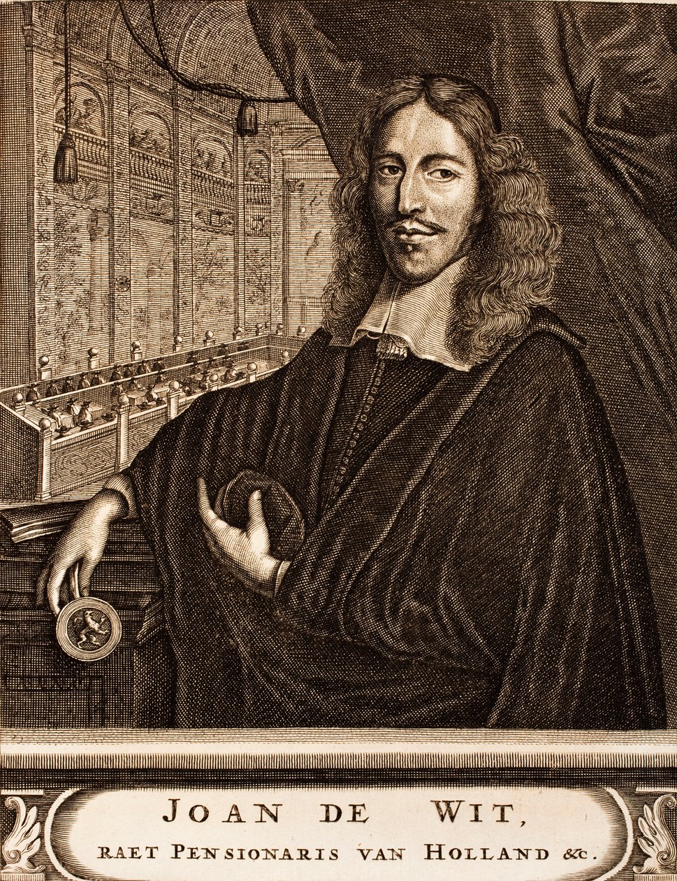 Muotokuva Johan de Wittistä 1625-1672 From: Scene of War, 1675. tekijältä Unbekannt