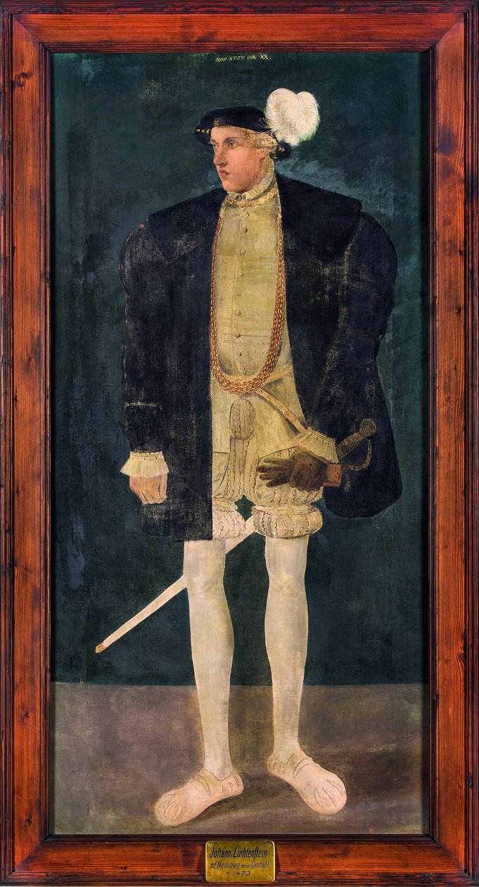 Johann V Hannsin muotokuva Liechtensteinista. tekijältä Unbekannt