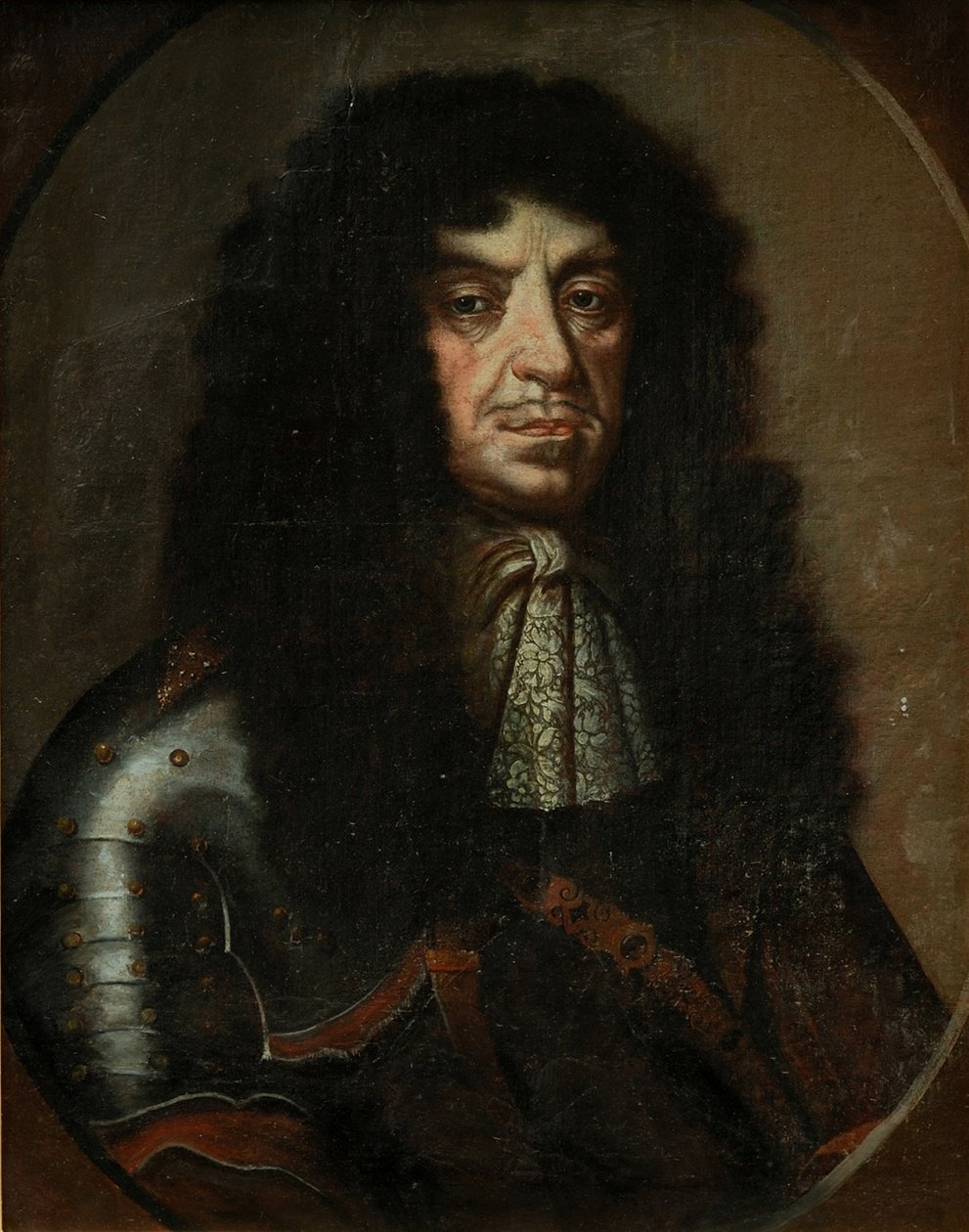 Puolan kuninkaan ja Liettuan suurruhtinaan Johannes II Casimir Vaasan muotokuva 1609-1672, 1600-luvun toinen puoli. tekijältä Unbekannt