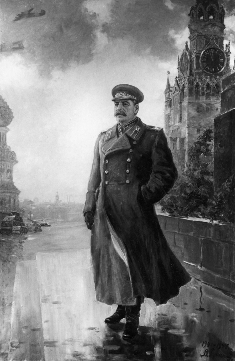 Josif Stalinin muotokuva, Aleksanteri Gerasimovin öljymaalaus tekijältä Unbekannt