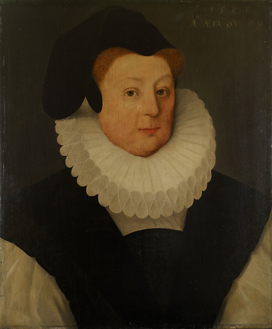 Katherinen, Lady Gresleyn muotokuva, 1585. tekijältä Unbekannt