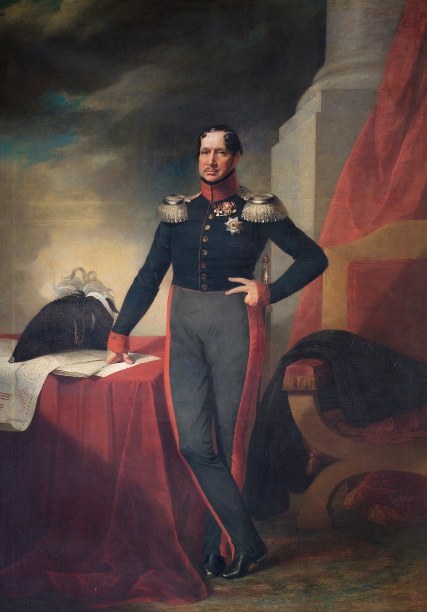 Muotokuva Preussin kuninkaan Frederick Vilhelm III:sta, n. 1830 tekijältä Unbekannt