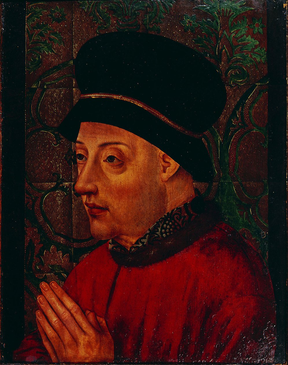 Portugalin kuninkaan Johannes I:n muotokuva 1357-1433, 1400-luvun alku. tekijältä Unbekannt