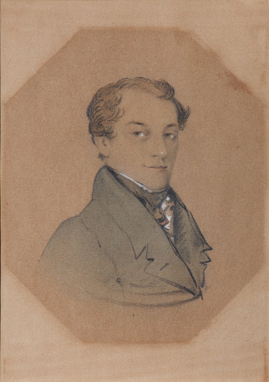 Kondrati Fjodorovitš Rylejevin muotokuva 1795-1826, 1800-luvun ensimmäinen neljännes tekijältä Unbekannt
