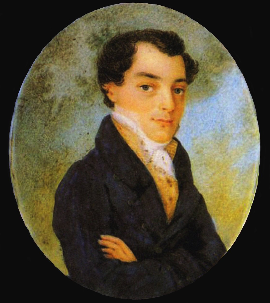 Kondrati Fjodorovitš Rylejevin muotokuva 1795-1826, vuoden 1826 jälkeen tekijältä Unbekannt