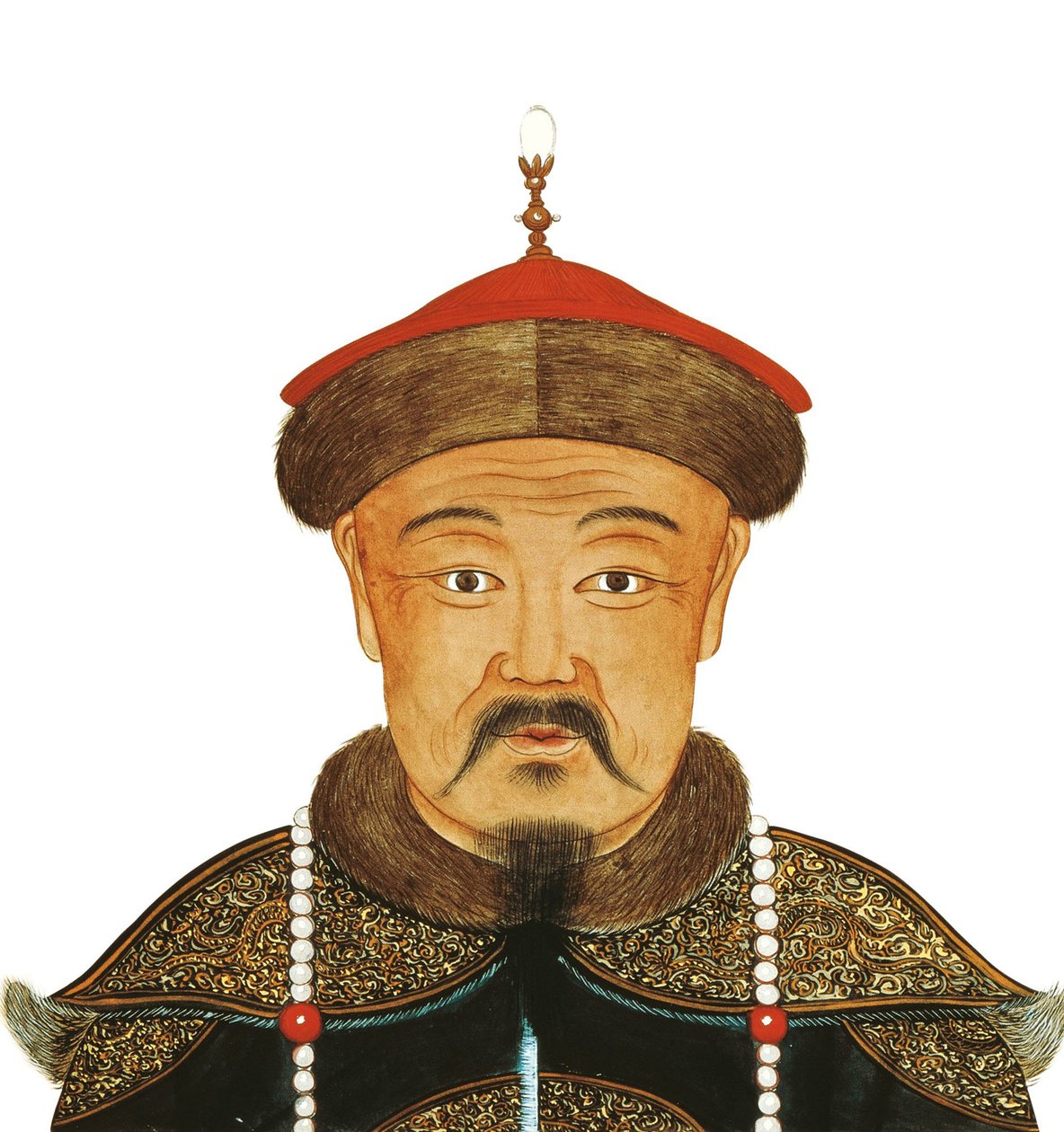 Kublai-khanin muotokuva 1215-1294, 1200-luku tekijältä Unbekannt
