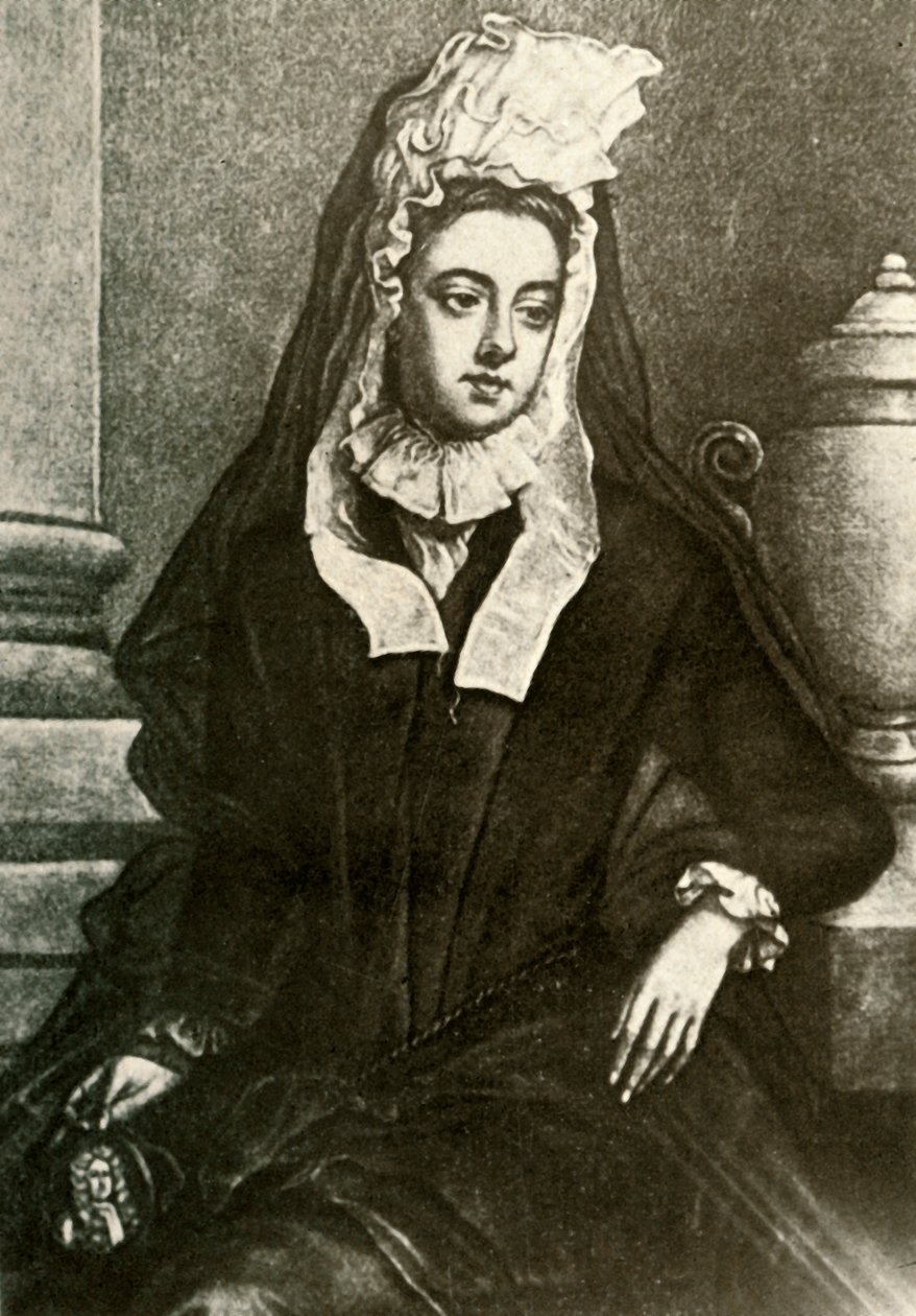 Lady Fenwickin muotokuva, jossa näkyy leskien suru, 1695, 1937. tekijältä Unbekannt