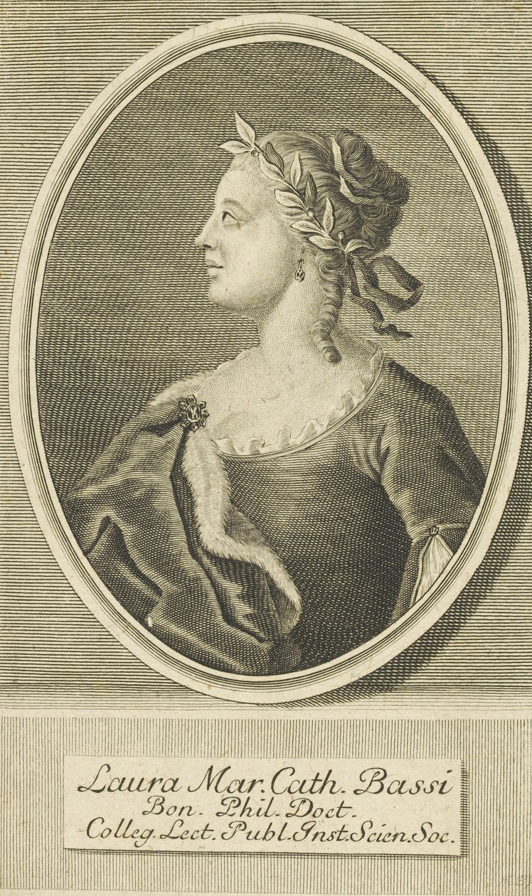 Laura Bassin muotokuva 1711-1778, 1738. tekijältä Unbekannt