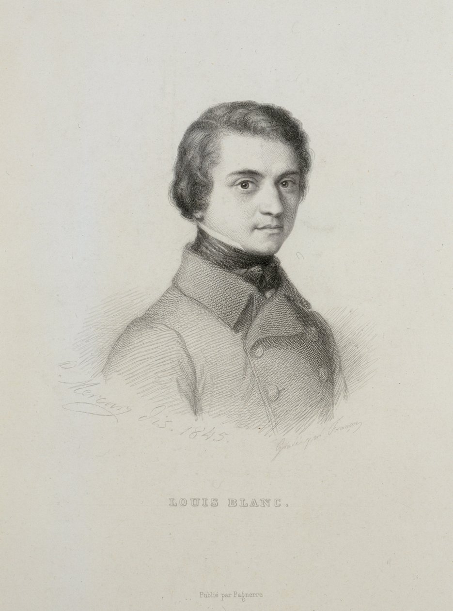 Louis Blancin muotokuva 1811-1882, 1845. tekijältä Unbekannt