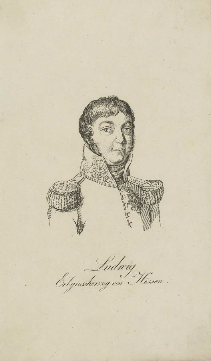 Ludvig I:n muotokuva, Hessenin suurherttua 1753-1830, 1806. tekijältä Unbekannt