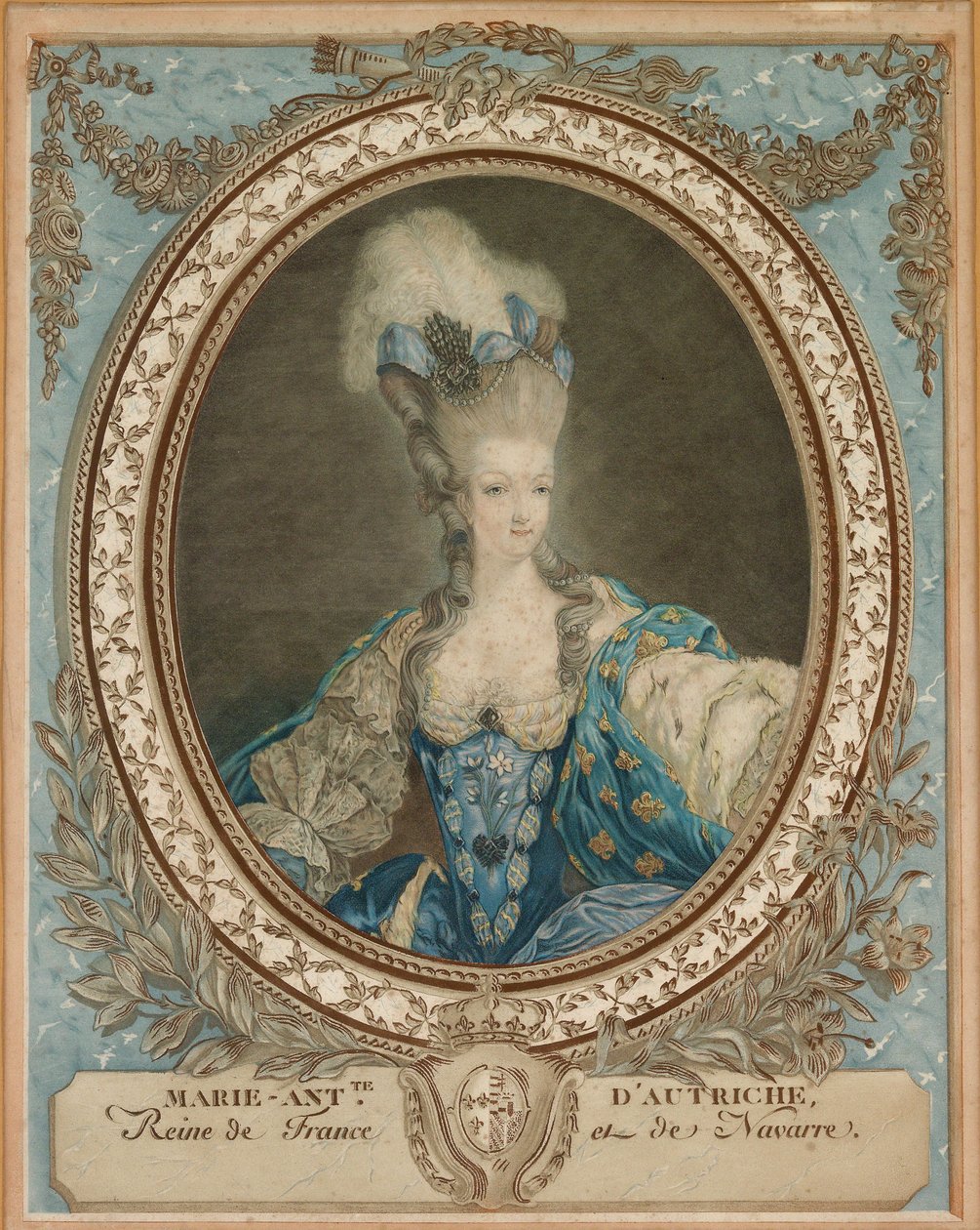 Muotokuva Marie Antoinettesta 1755-1793, 1700-luvun toinen puolisko. tekijältä Unbekannt