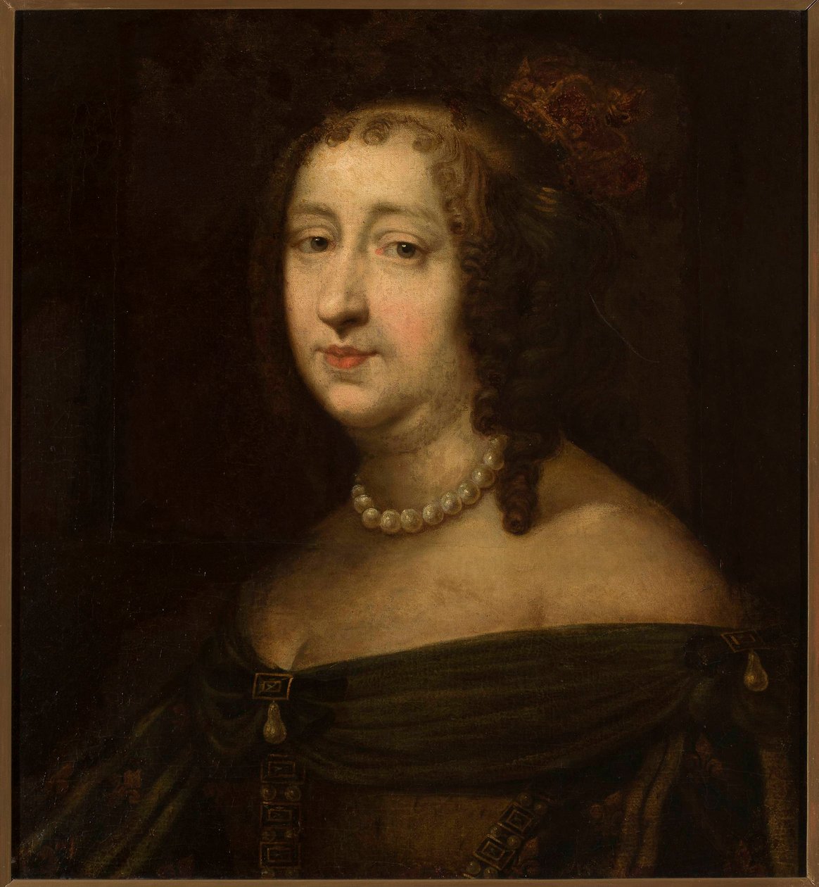 Puolan kuningattaren Marie Louise Gonzagan muotokuva 1611-1667, 1600-luvun puoliväli. tekijältä Unbekannt