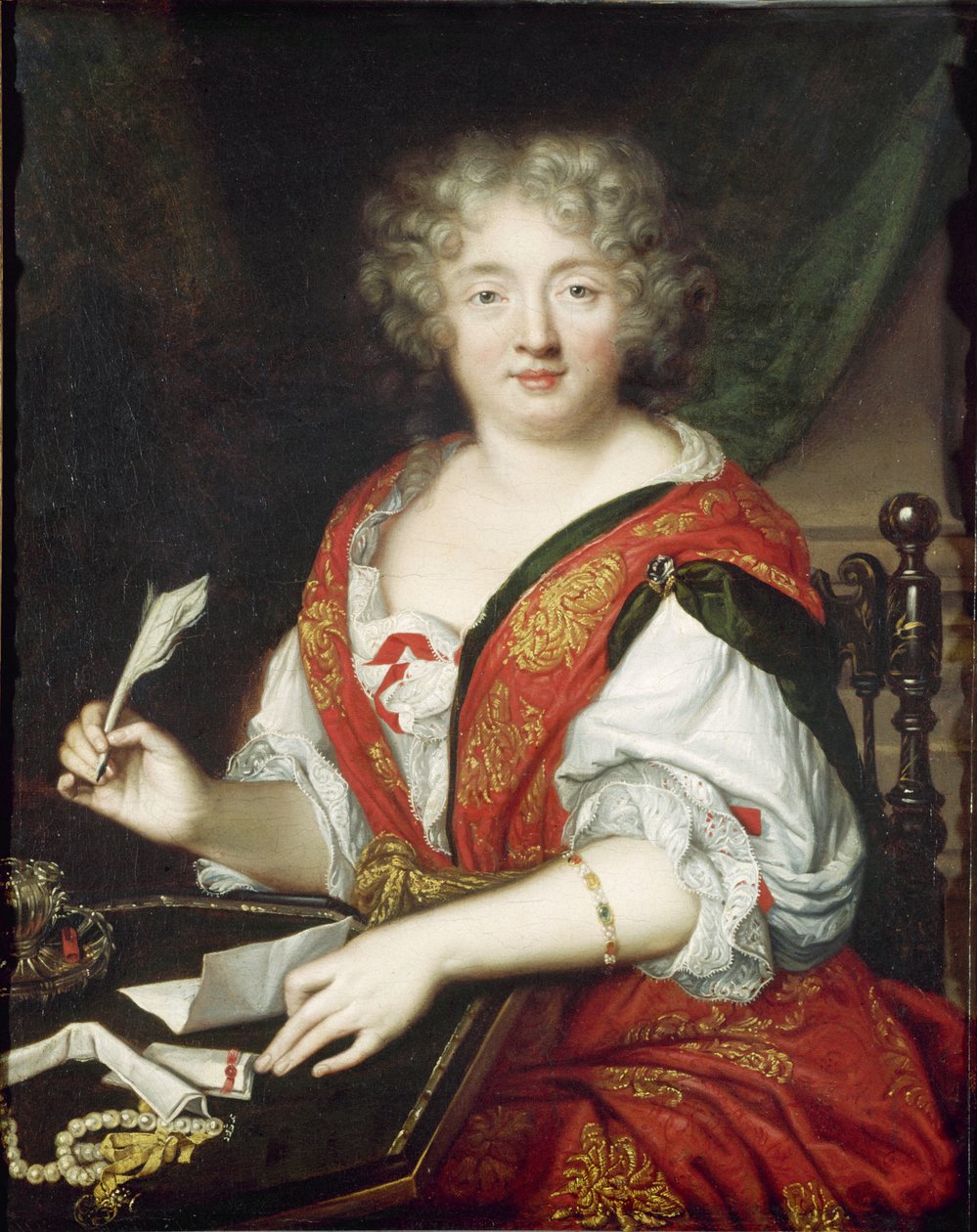 Marie de Rabutin-Chantalin muotokuva, markiisi de Sévigné 1626-1696, n. 1680. tekijältä Unbekannt