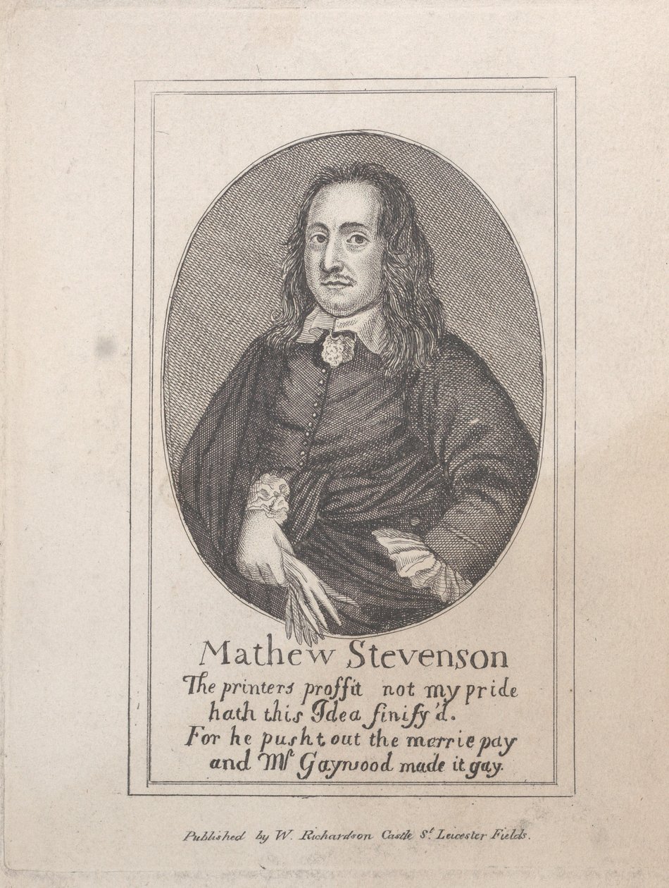 Mathew Stevensonin muotokuva, 1700-luvun loppu - 1800-luvun alku. tekijältä Unbekannt