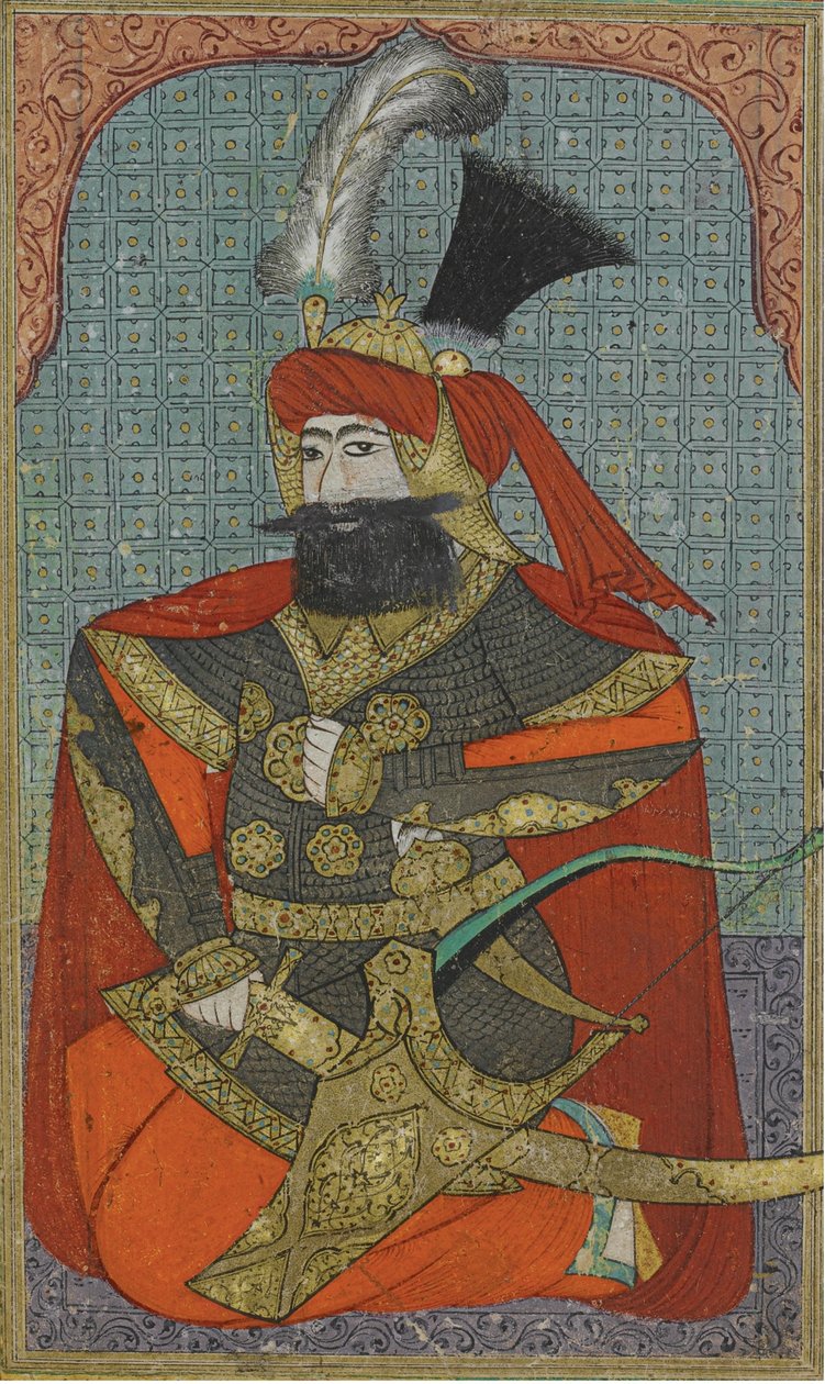 Murad IV:n muotokuva 1612-1640, Ottomaanien valtakunnan sulttaani, n. 1710 tekijältä Unbekannt