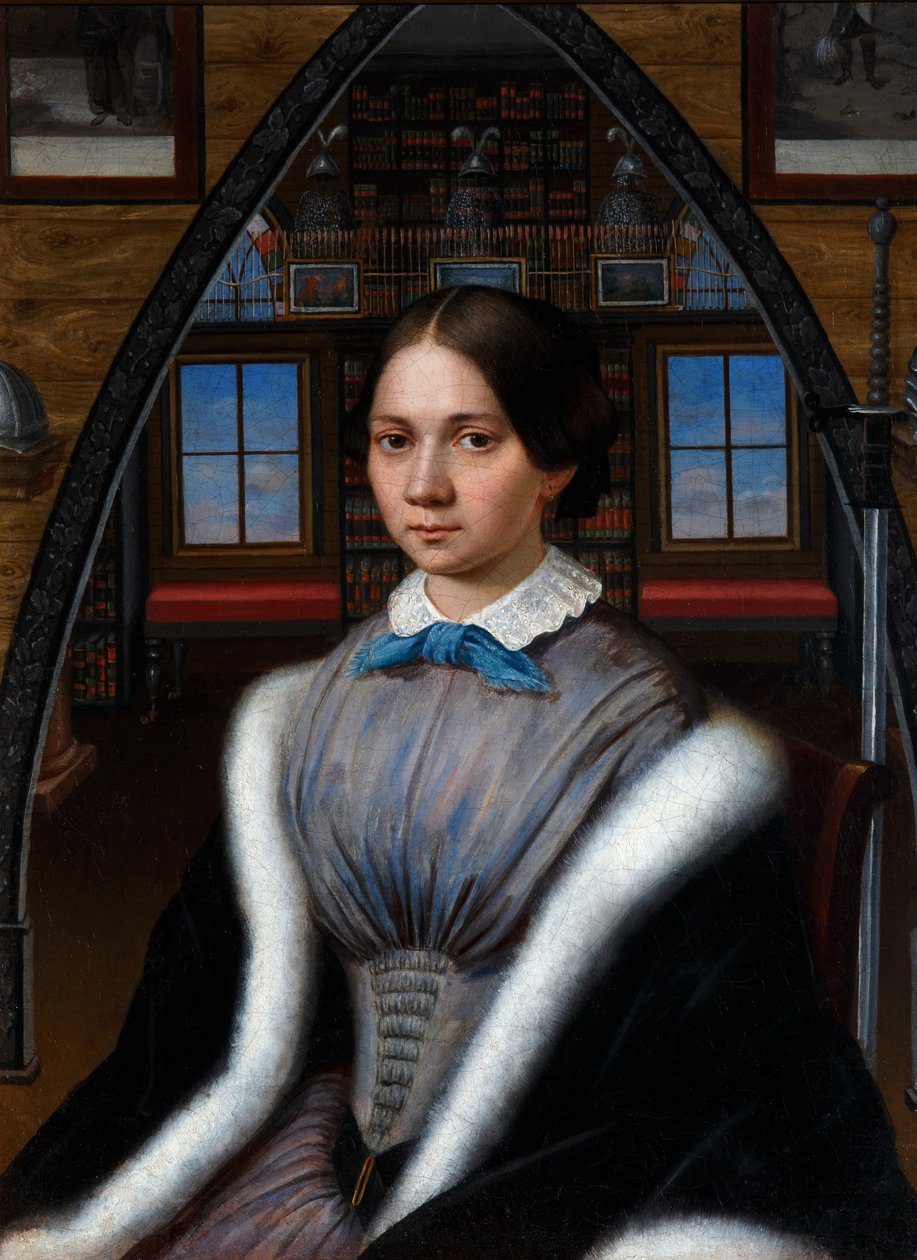 Natalia Nikolaevna Korsakovan muotokuva, n. 1849 tekijältä Unbekannt