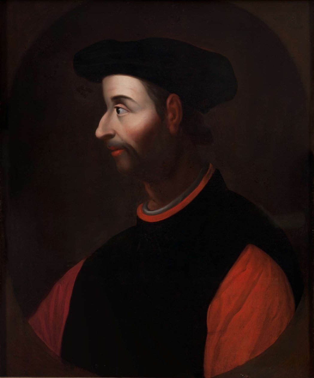 Niccolò Machiavellin muotokuva 1469-1527, 1600-luvun viimeinen neljännes tekijältä Unbekannt