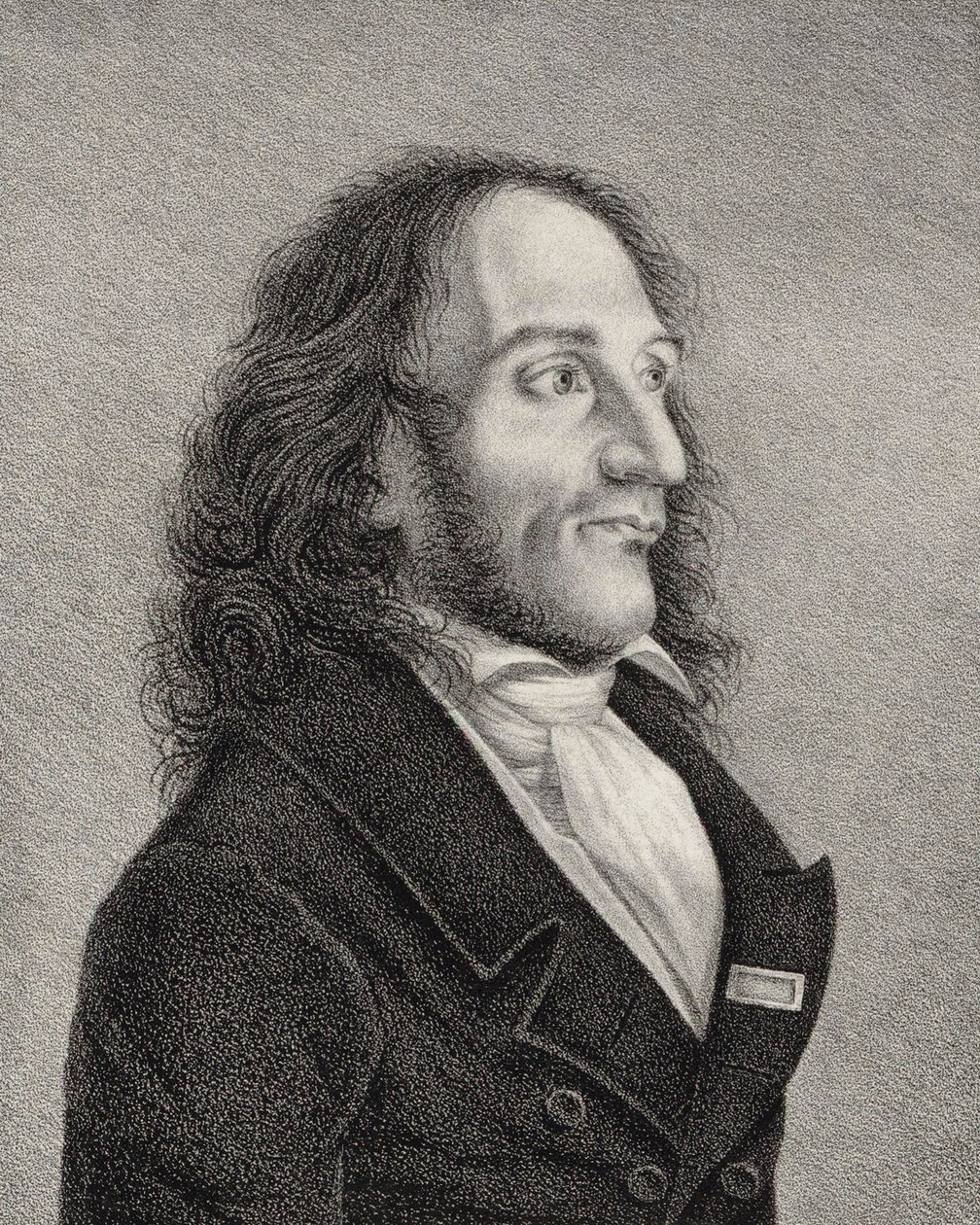Niccolò Paganinin muotokuva 1782-1840, n. 1830 tekijältä Unbekannt