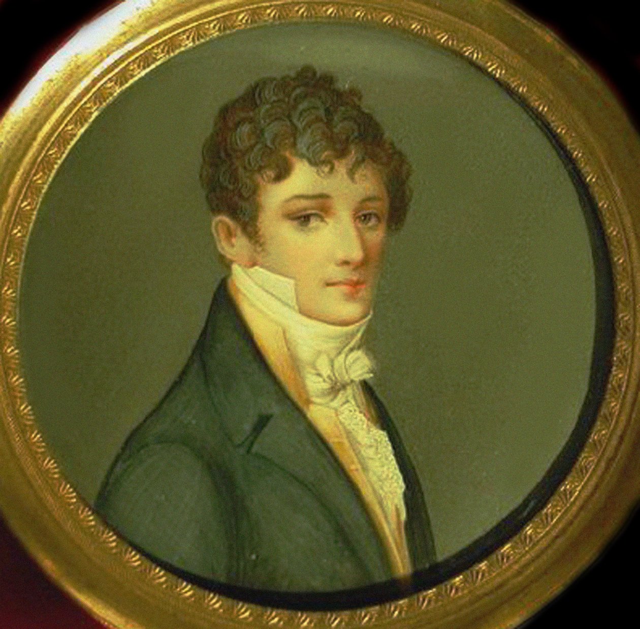 Nikolai Afanasjevitš Gontšarovin muotokuva 1787-1861, Natalja Puškinan isä tekijältä Unbekannt