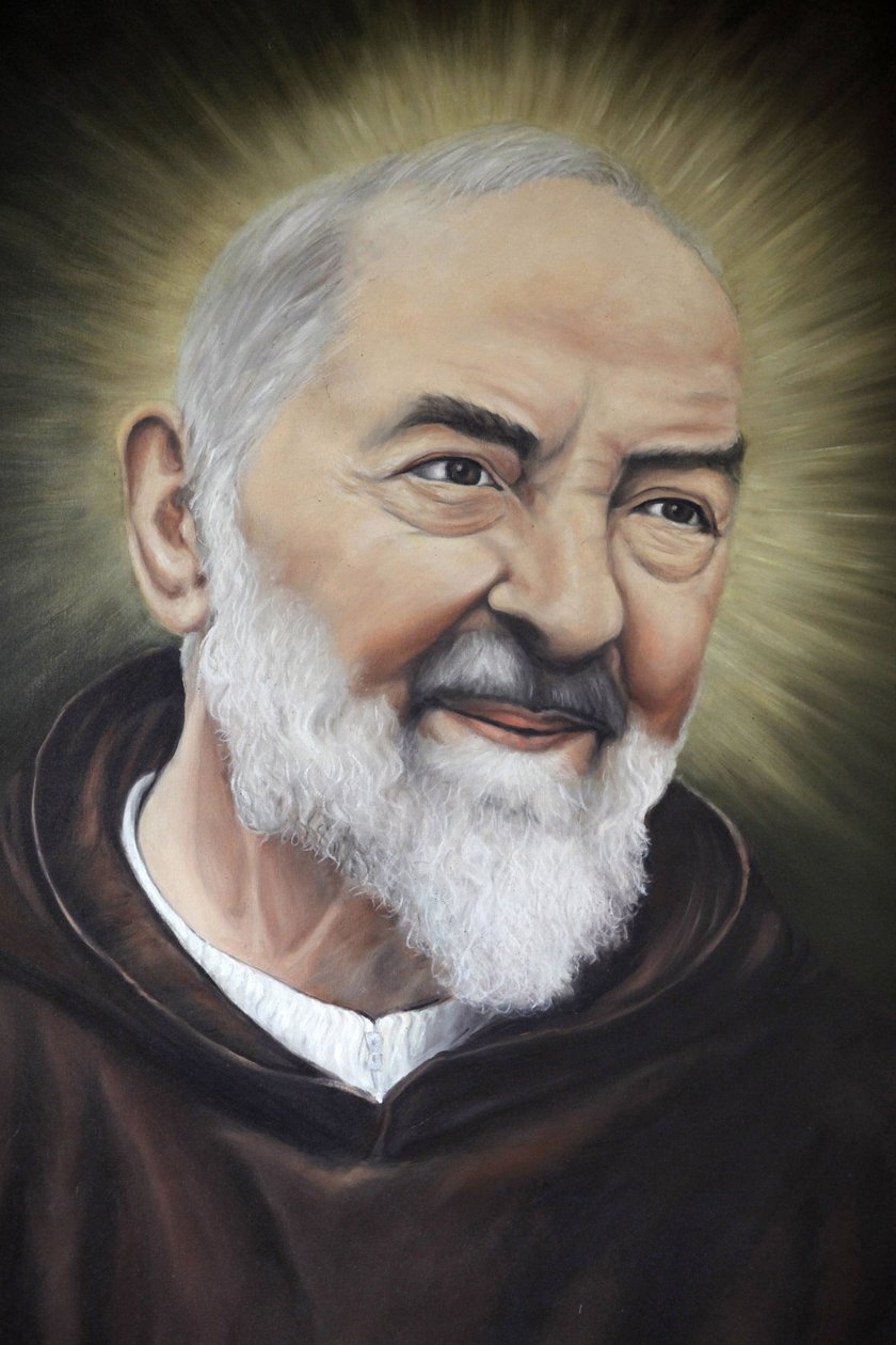 Padre Pion muotokuva Apuliassa, Alberobellossa, Italiassa tekijältä Unbekannt
