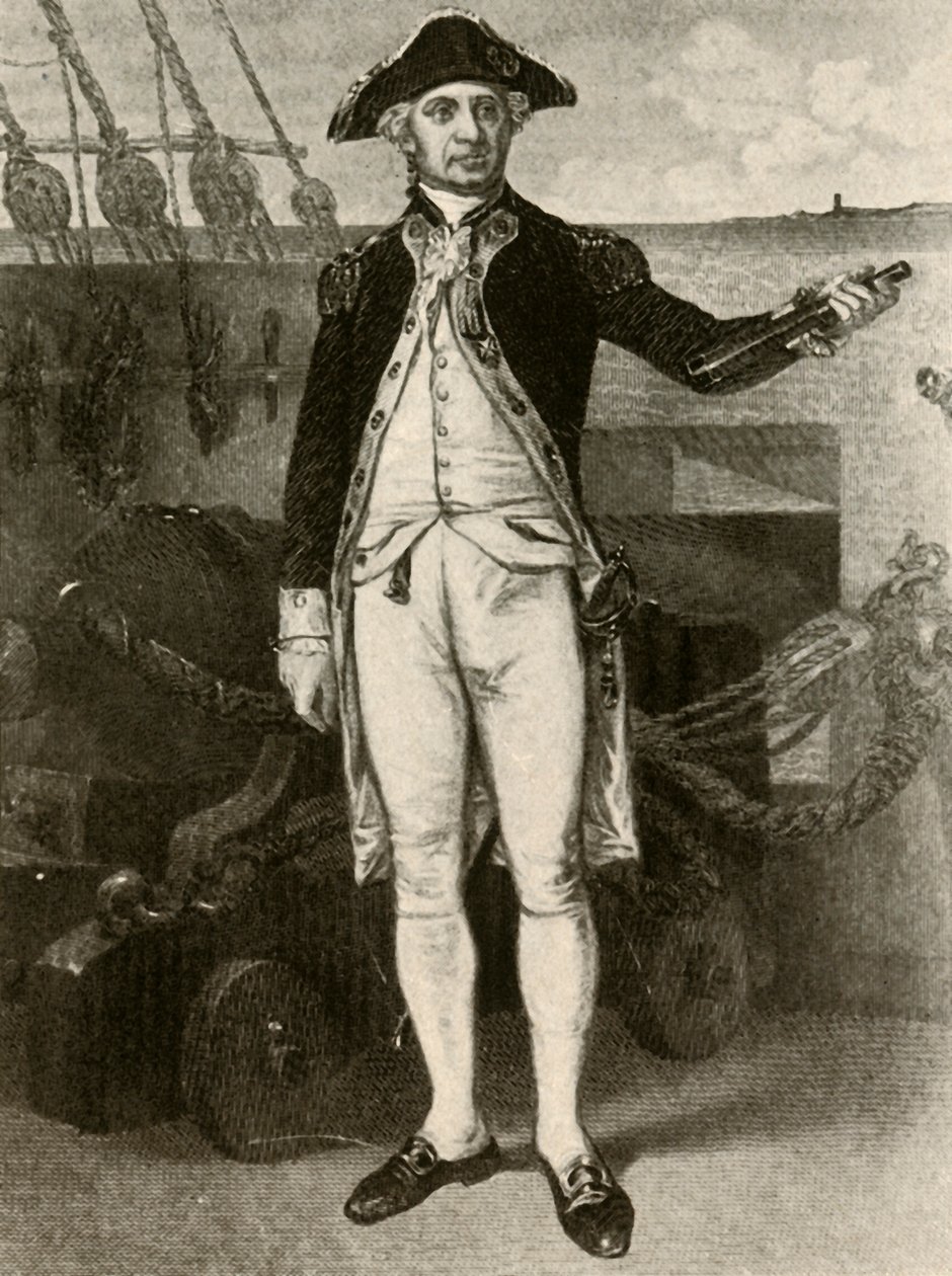 Muotokuva Paul Jonesista, Yhdysvaltain laivaston komentaja, c1780, 1937. tekijältä Unbekannt