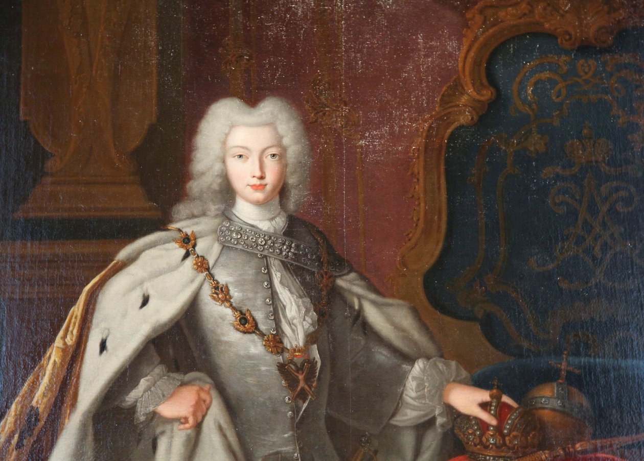 Pietari II:n muotokuva, s. 1728 tekijältä Unbekannt