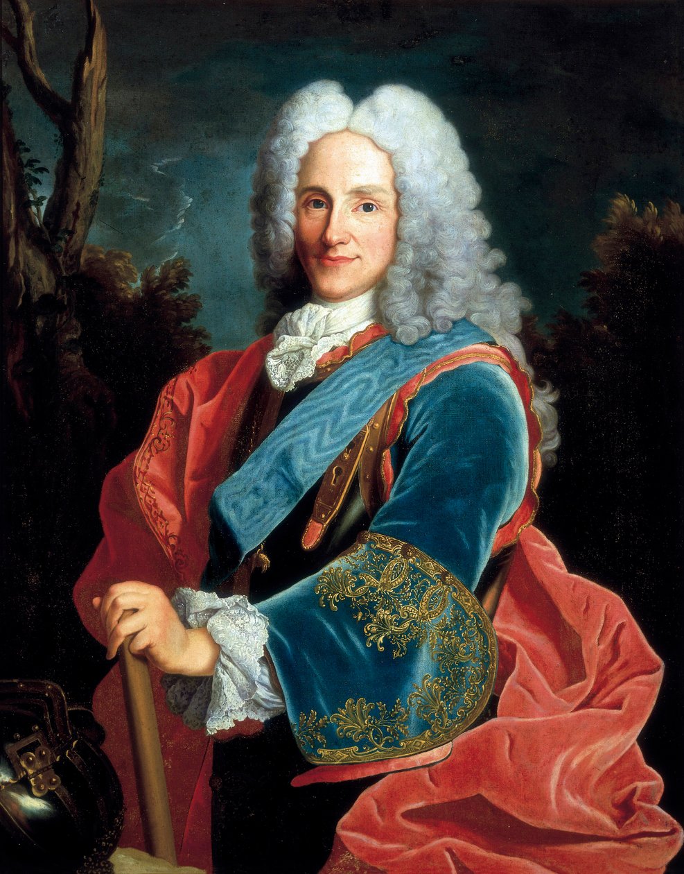 Muotokuva Philip V:stä Espanjan kuningas (1683-1746). Anonyymi maalaus, barokkitaide. öljy kankaalle. tekijältä Unbekannt