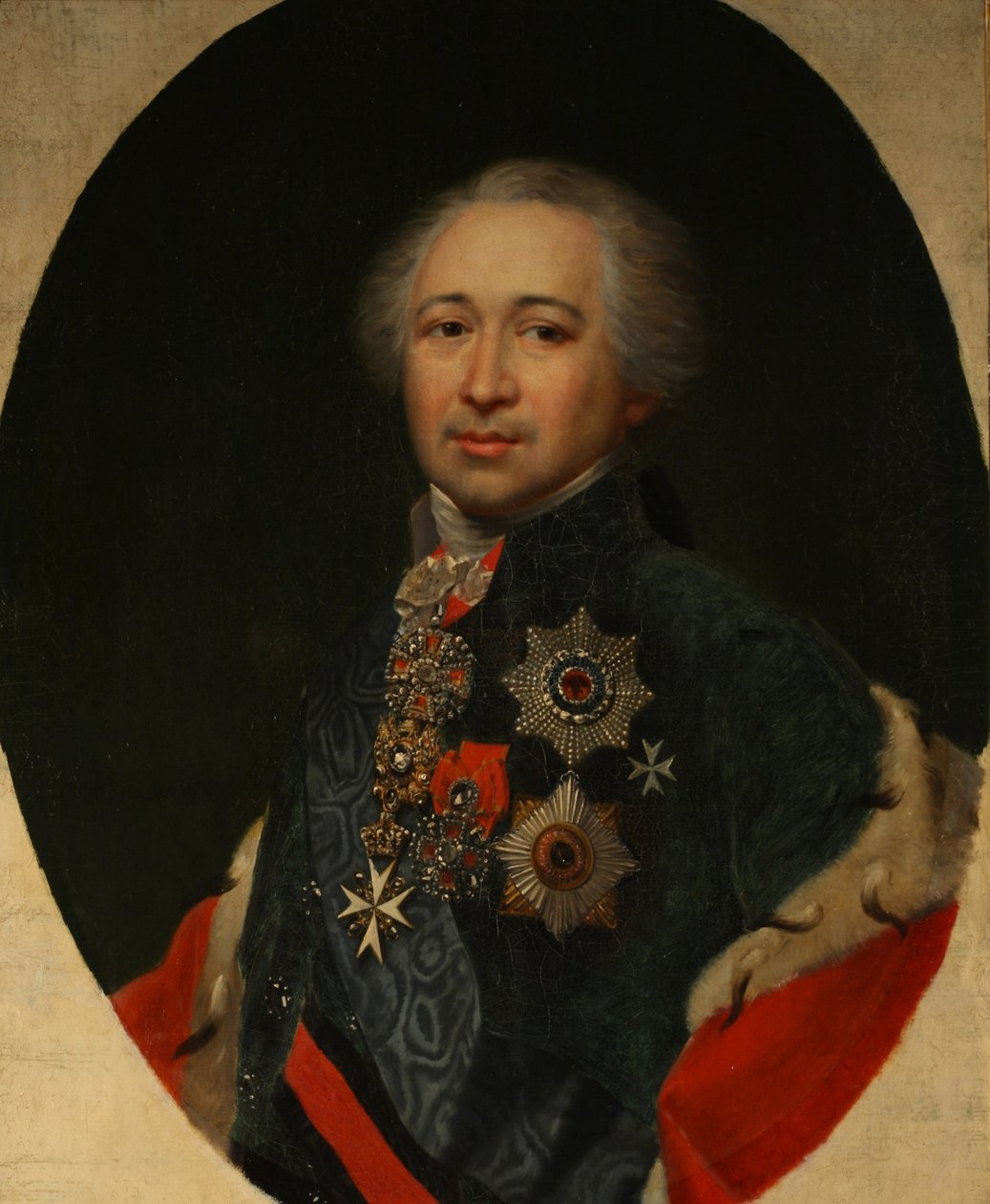 Prinssi Alexander Kurakinin muotokuva 1752-1818, 1810-luku tekijältä Unbekannt