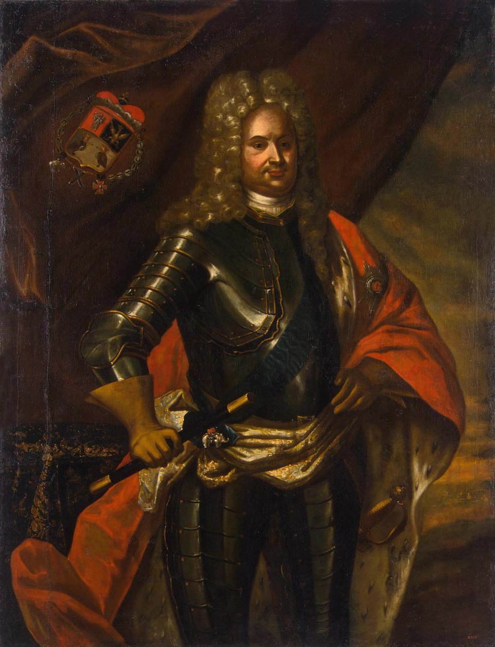 Prinssi Anikita Ivanovitš Repninin muotokuva 1668-1726, 1724 tekijältä Unbekannt