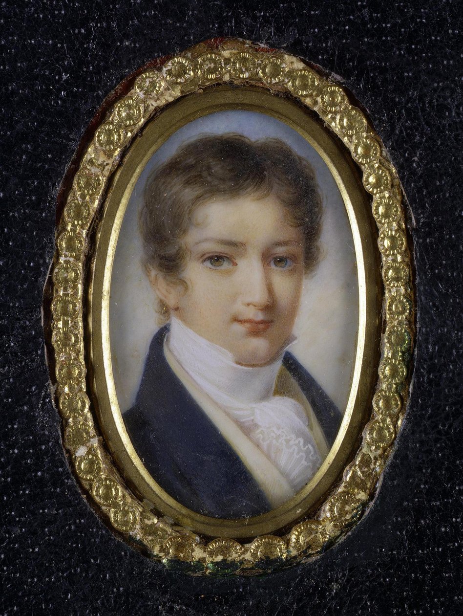 Prinssi Dmitri Petrovitš Volkonskyn muotokuva 1805-1859, 1800-luvun ensimmäinen neljännes tekijältä Unbekannt