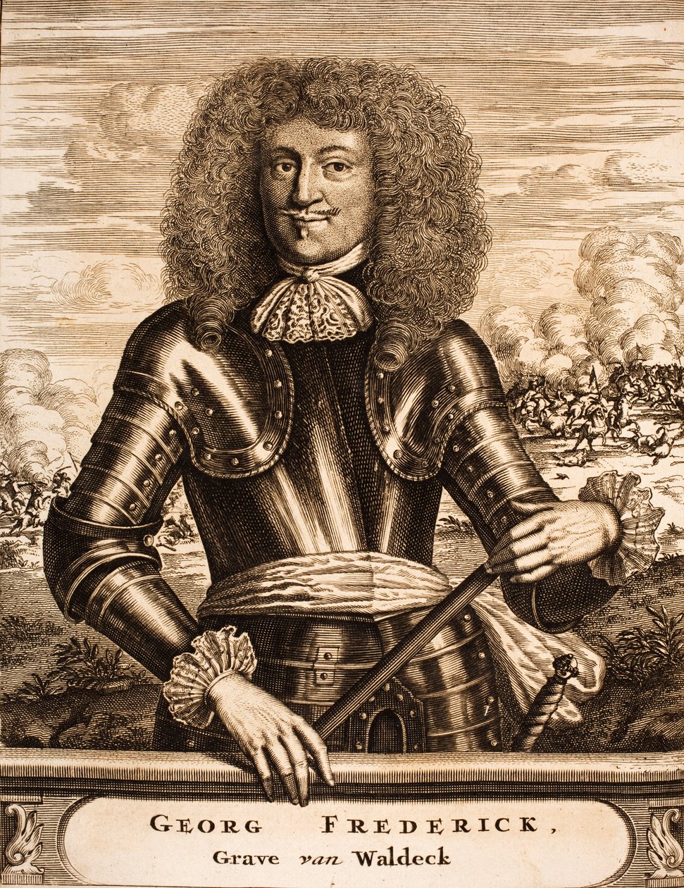 Muotokuva Waldeckin prinssi Georg Friedrichistä 1620-1692 From: Scene of War, 1675. tekijältä Unbekannt